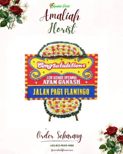 Bunga Papan Congratulation di Batu Plat